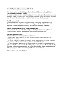 Hepatit A, patientinformation 2004-07-01