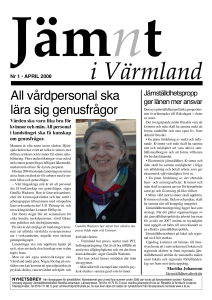All vårdpersonal ska lära sig genusfrågor