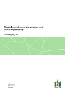 Åldrande och demens hos personer med