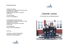 Lärande i praxis - Luleå tekniska universitet