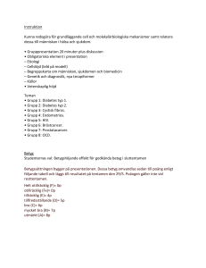 Bedömningsmall Integrerande projekt