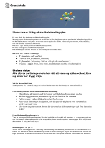 Elevversionen av likabehandlingsplanen 2015-2016