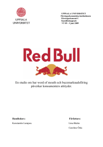 En studie om hur word of mouth och buzzmarknadsföring påverkar