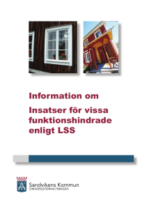 Informationsfolder om insatser för vissa funktionshindrade enligt LSS