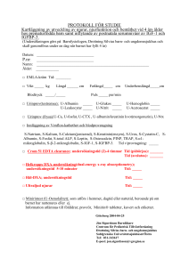 PROTOKOL FÖR STUDIE