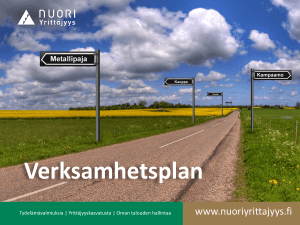 6.-8. timmen: Verksamhetsplanen