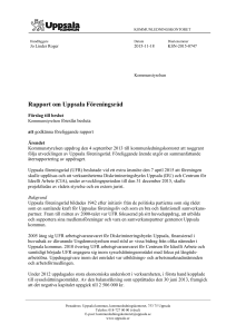 Rapport om Uppsala Föreningsråd
