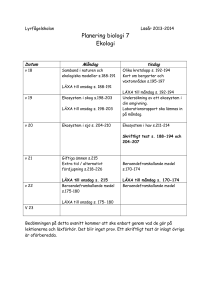 Planering biologi åk 7 ekologi 2
