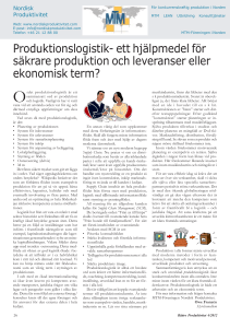 Produktionslogistik - MTM