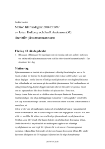 201415M1848 Återinför tjänstemannaansvaret