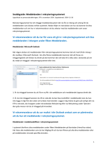 Snabbguide: Meddelanden i rekryteringssystemet Vi