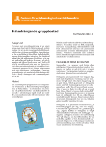Hälsofrämjande gruppbostad