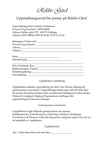hyreskontrakt