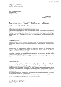 Badrestaurangen ”Badis” i Fjällbacka – utlåtande
