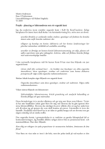 planering av lektionssekvens som