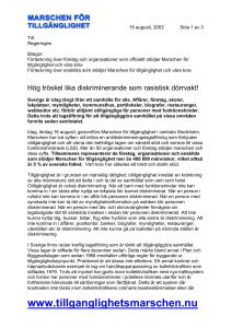 Lasses rubrik: ”Ett trappsteg är lika mycket diskriminering…”