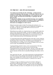Att välja bort GMO – min rätt som konsument