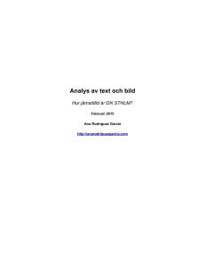 Analys av text och bild