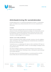 Arkivbeskrivning för socialnämnden