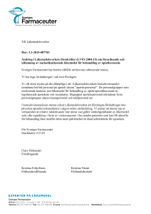 Till Läkemedelsverket Dnr: 3.1-2015