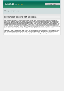 Börskrasch under 2005 att vänta