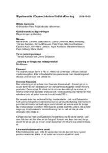 Styrelsemöte i Esperedskolans föräldraförening