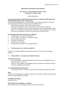 Descutan cutaneous solution, cutaneous sponge PL