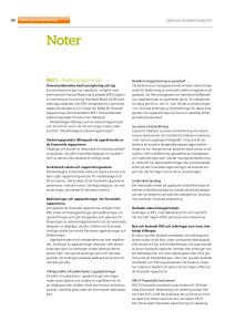 Not 1 – Redovisningsprinciper