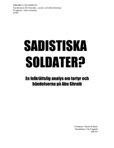 En folkrättslig analys om tortyr och händelserna på Abu