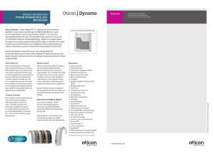 produktinformation oticon dynamo sp10, sp8, sp6 och sp4