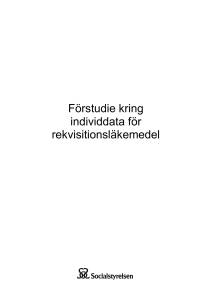 Förstudie kring individdata för rekvisitionsläkemedel
