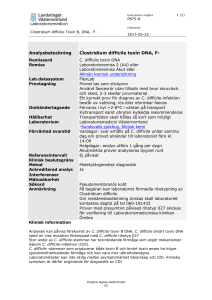Clostridium difficile Toxin B, DNA, F-