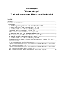 Vietnamkriget: Tonkin-intermezzot 1964 – en