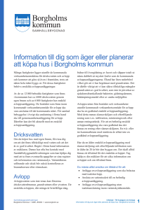 Information till dig som äger eller planerar att köpa hus i Borgholms