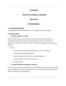 ProStop® Artrorisis subtalara implantat