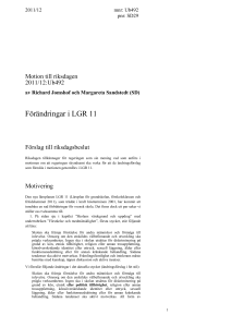 Motivering - Riksdagens öppna data