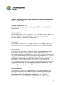 Rapport: Handlingsplan för att förbättra arbetsvillkoren och