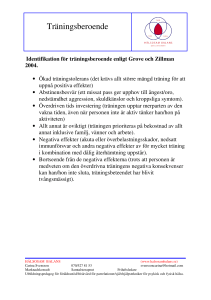 Träningsberoende - Hälsosam balans