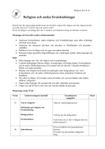 Religion och andra livsåskådningar
