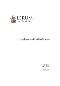 Lerums handlingsplan för giftfria förskolor