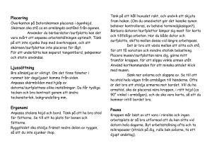 Kort version av erg råd