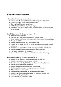 Förväntansdokument