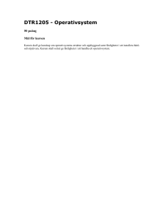 DTR1205 - Operativsystem