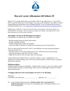 Välkommen till Stäkets IF