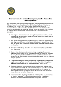 Avsiktsförklaringen - Stockholms Ishockeyförbund