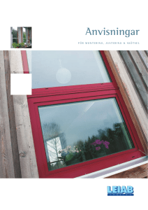 Justeringsanvisning – Winkhaus