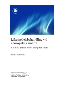 Läkemedelsbehandling vid neuropatisk smärta