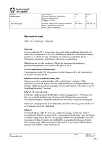Reumatoid artrit - Landstinget i Värmland