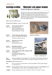 arbolitos - mineralkurs våren 2010