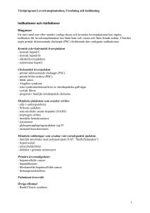 Indikationer och riskfaktorer